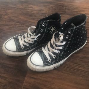 Stars and Stripes Converse High Top Hi Top Black